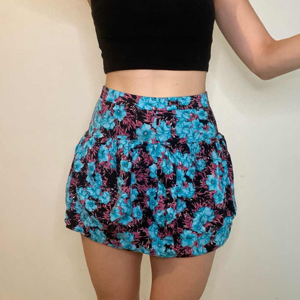 Floral mini skirt ZARA